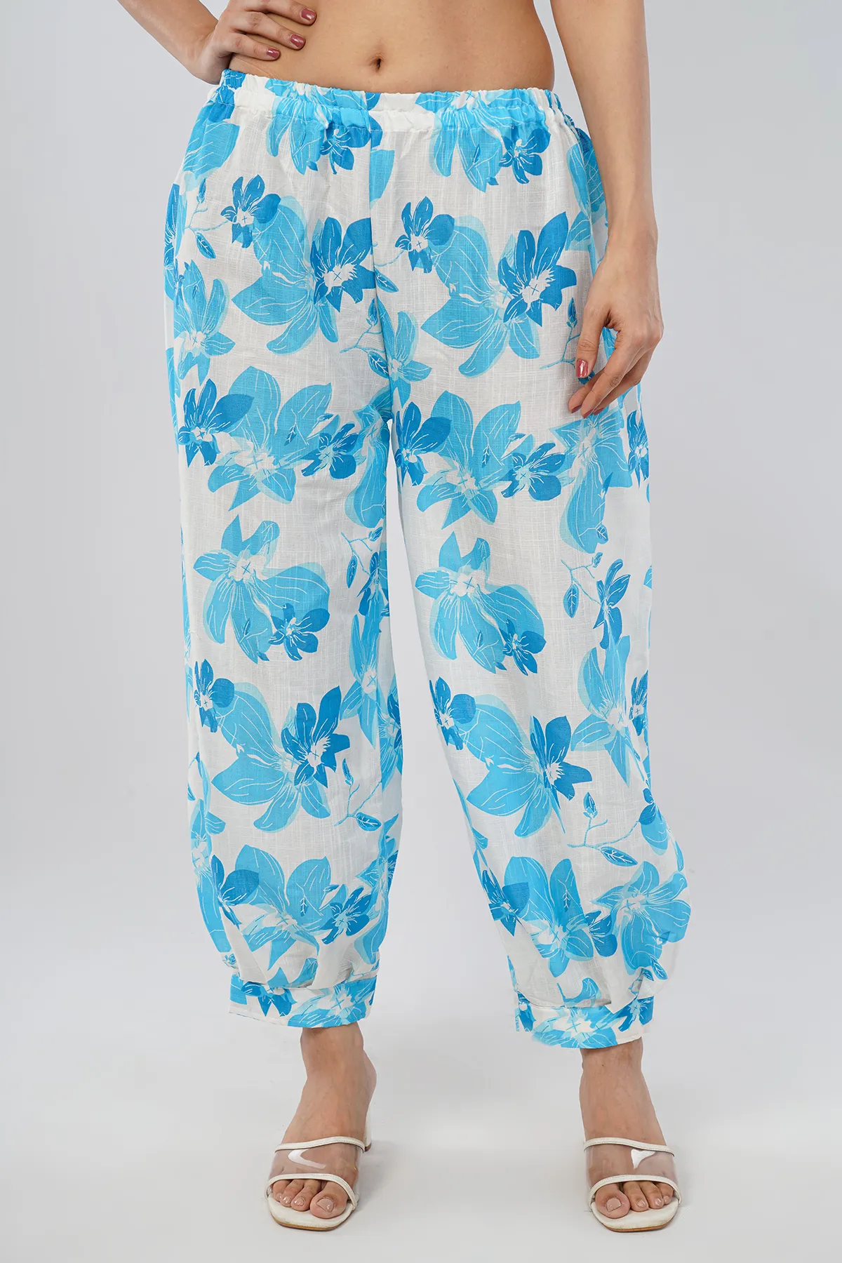 IL FILO Women’s Afghani Sky Cotton Blend Co-Ord Set | Comfortable Daily Wear & Office Wear Outfit - Image 4